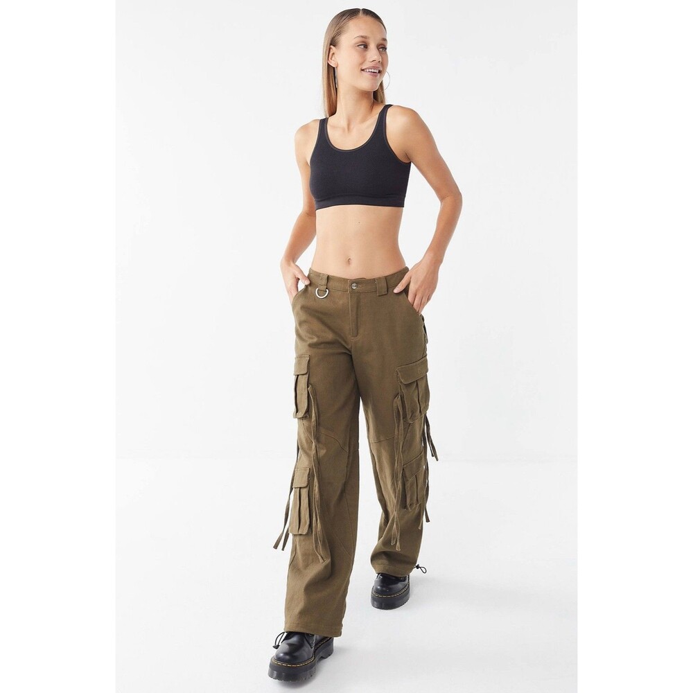 I.AM.GIA Sz XS Olive Green Cargo Altra Mid-Rise Utility Pant